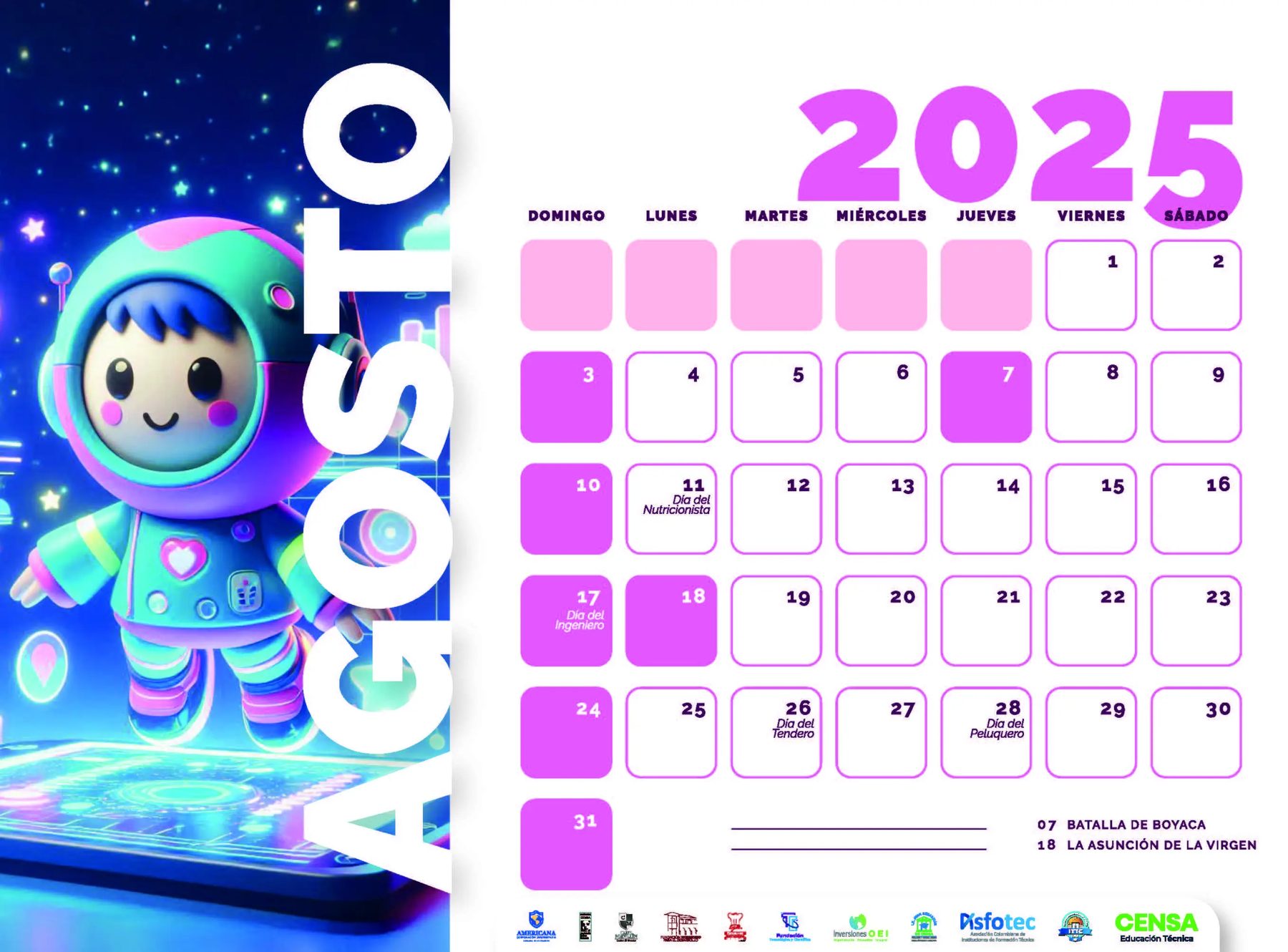 Calendario CENSA
